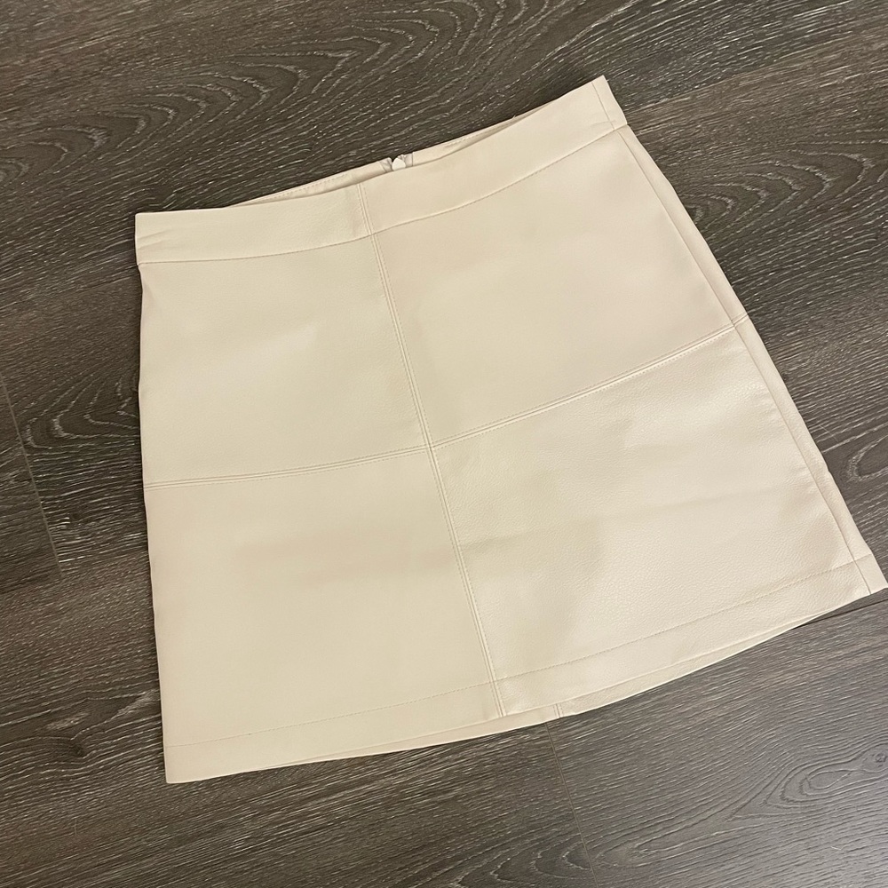 Faux Leather Skirt.